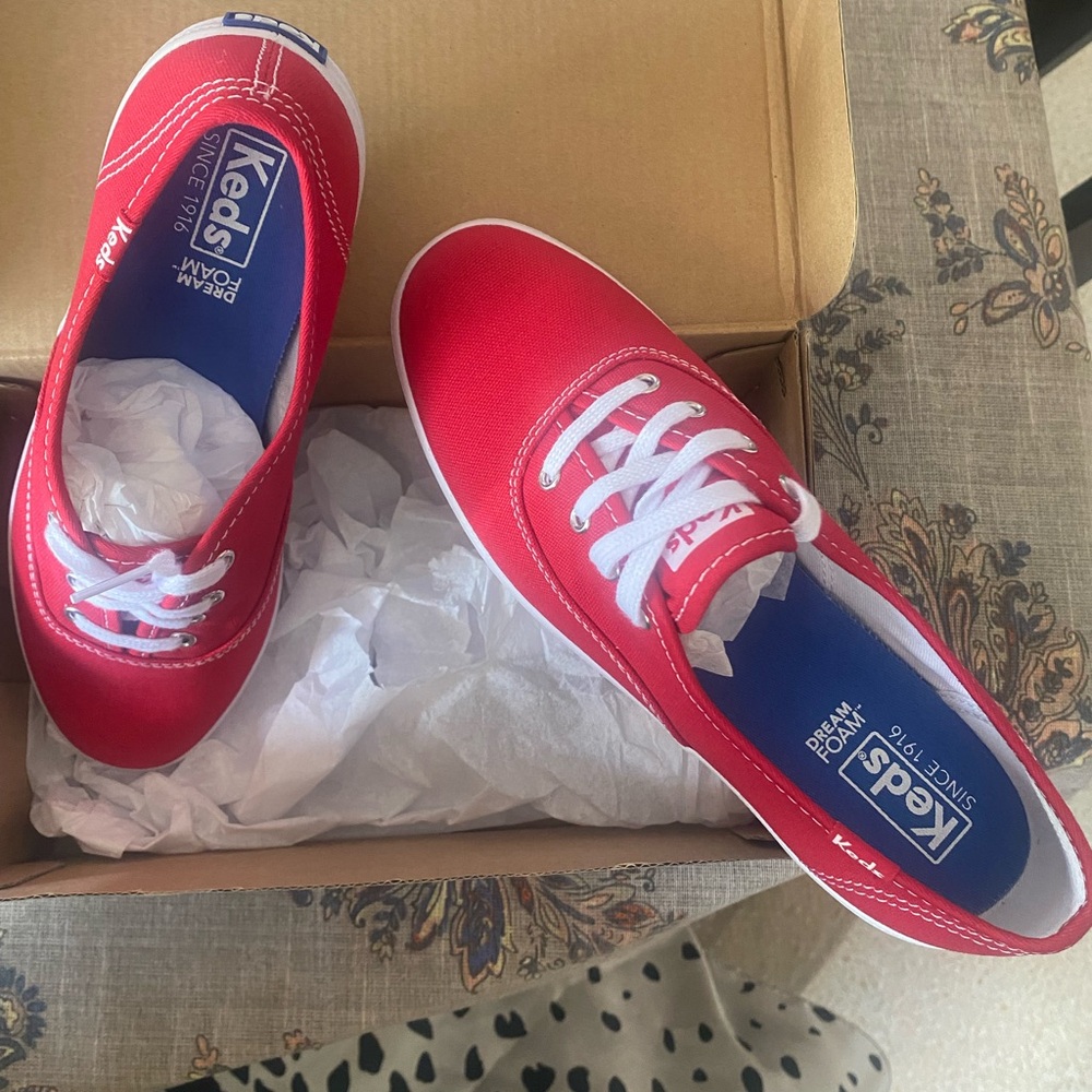 Keds Red Canvas Sneakers